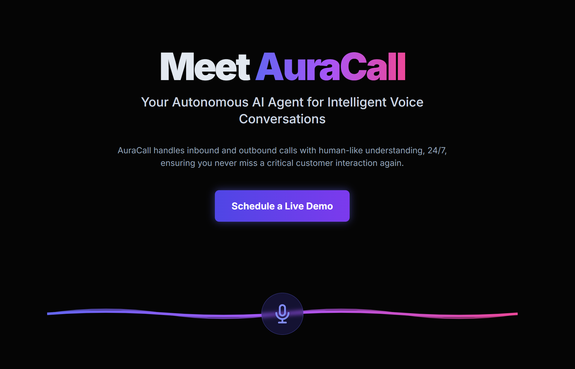 AuraCall App Screenshot